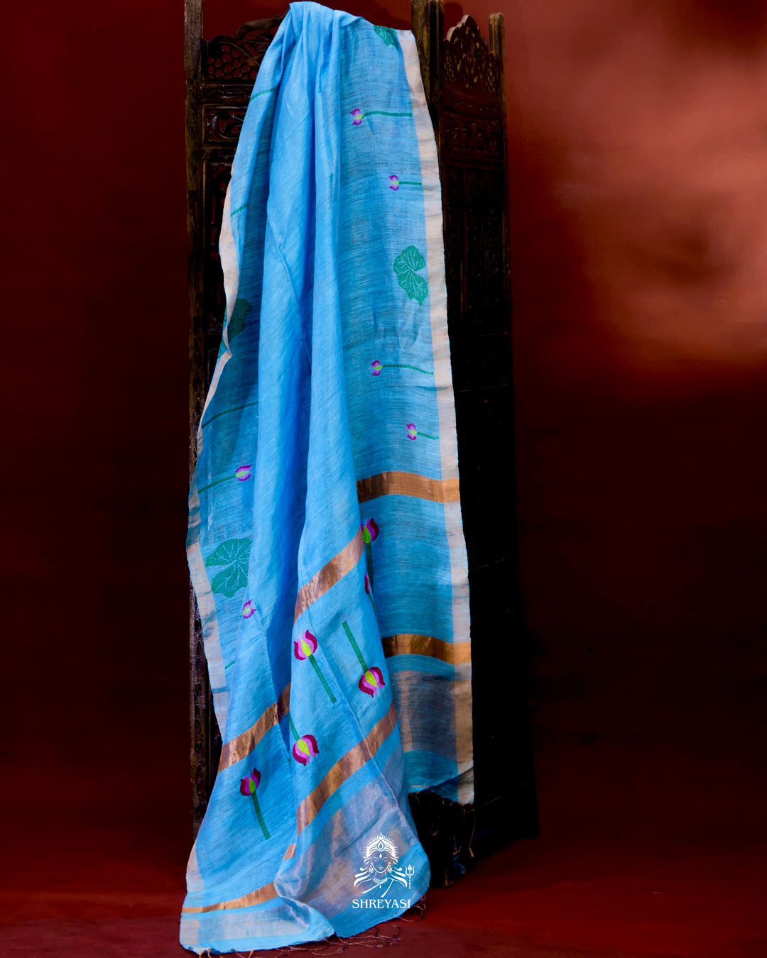 Silk Linen Saree