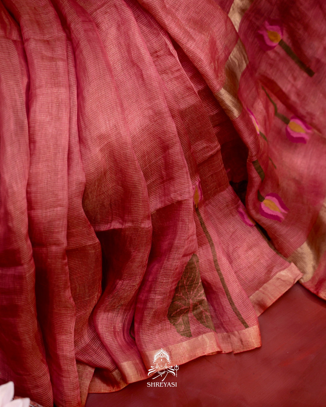 Silk Linen Saree