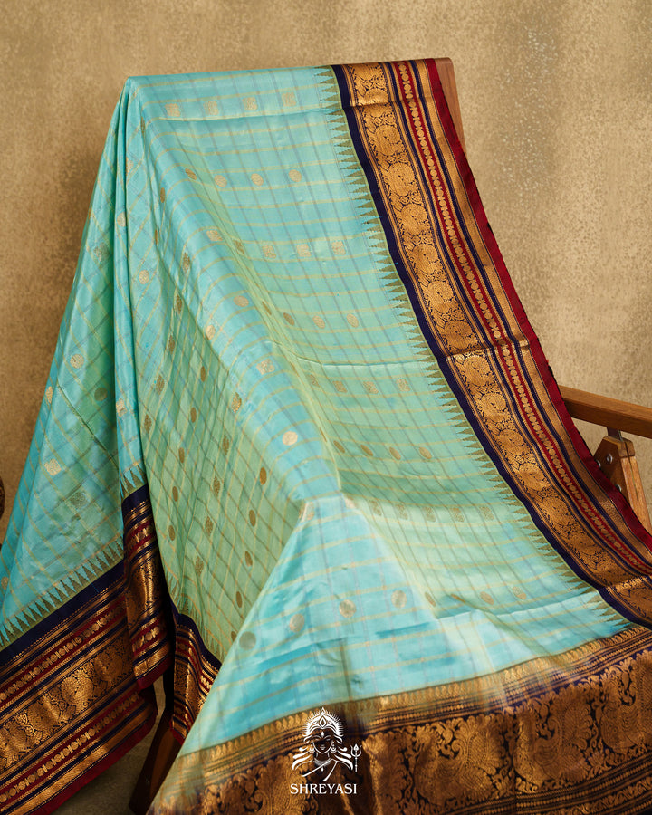 Handloom Pure Gadwal Silk Saree