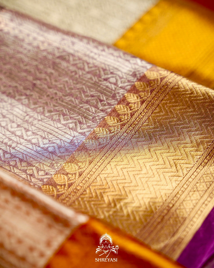 Handloom Pure Banarasi Tissue Brocade Silk Saree