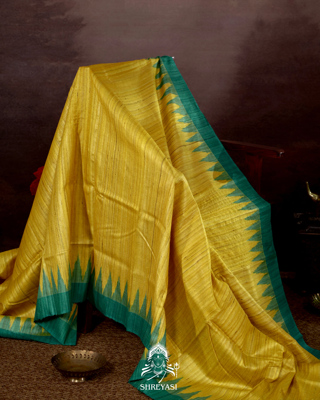Handloom Pure Gopalpur Tussar Silk Saree with Ikat Pallu