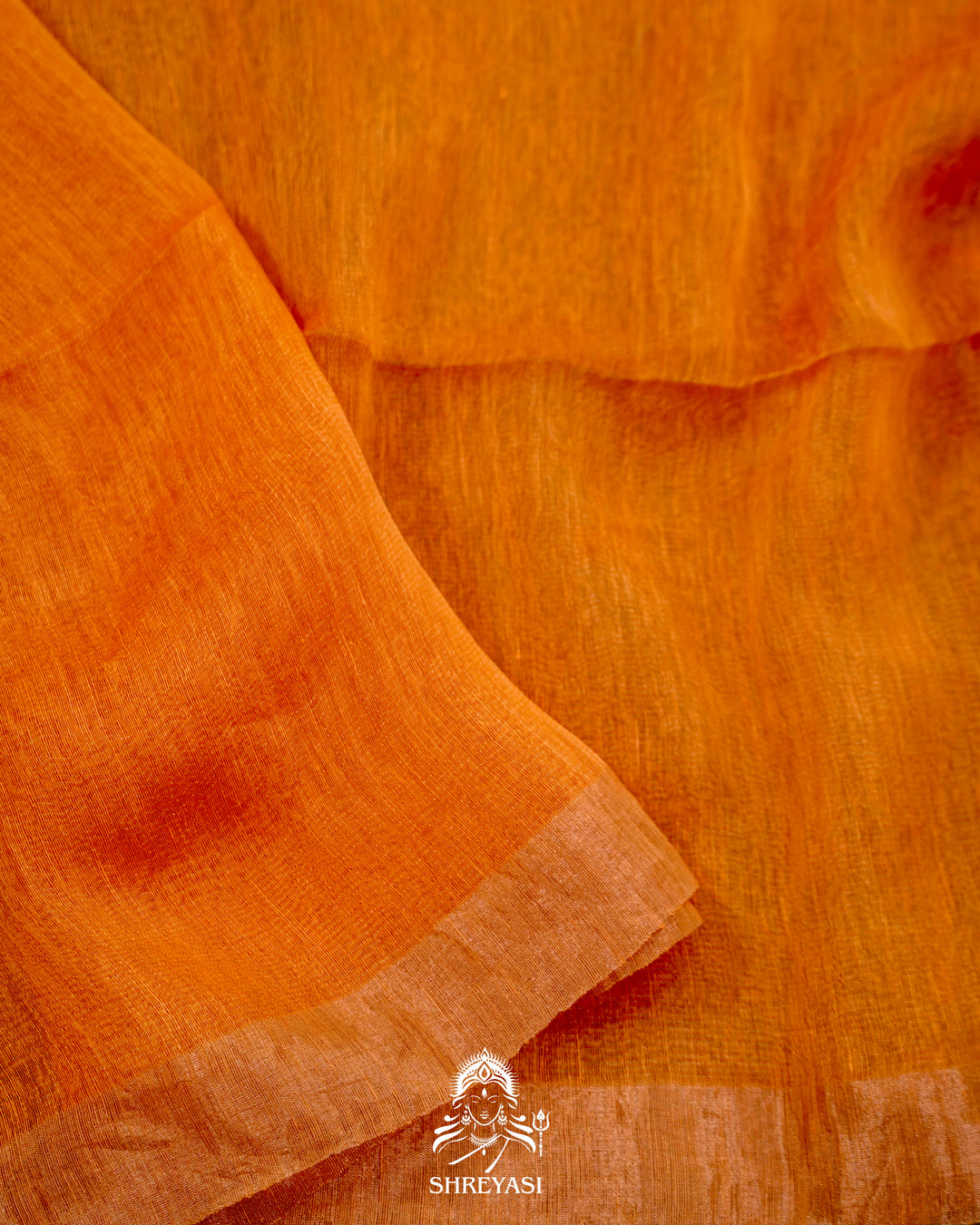 Handloom Silk Linen Jamdani Saree with Tissue Paithani Pallu
