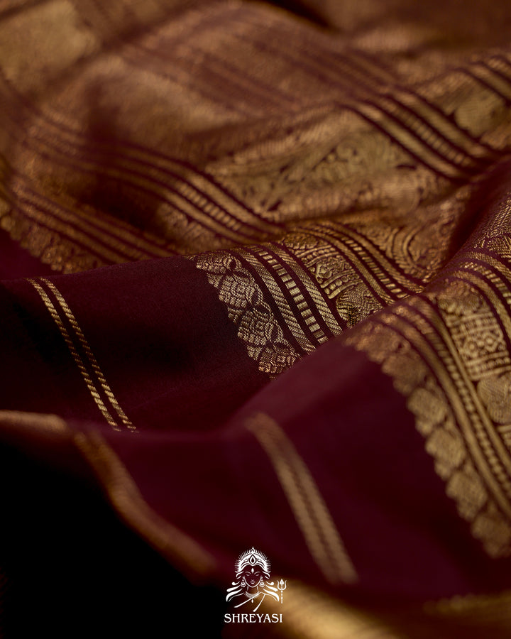 Handloom Kanjivaram Silk Saree with Real Zari