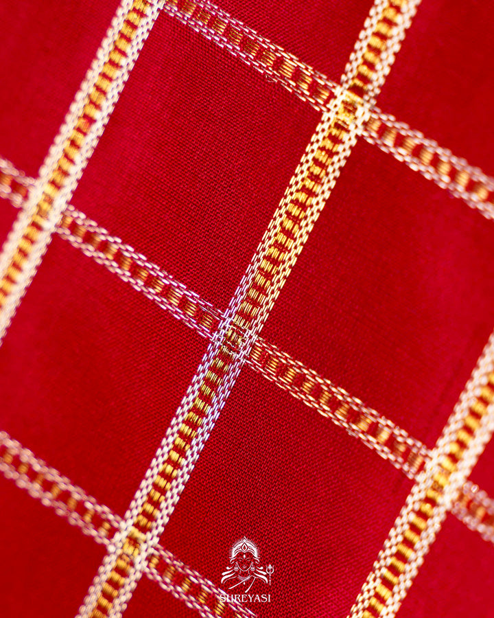 Handloom Pure Kanjivaram Silk Saree with Real Zari