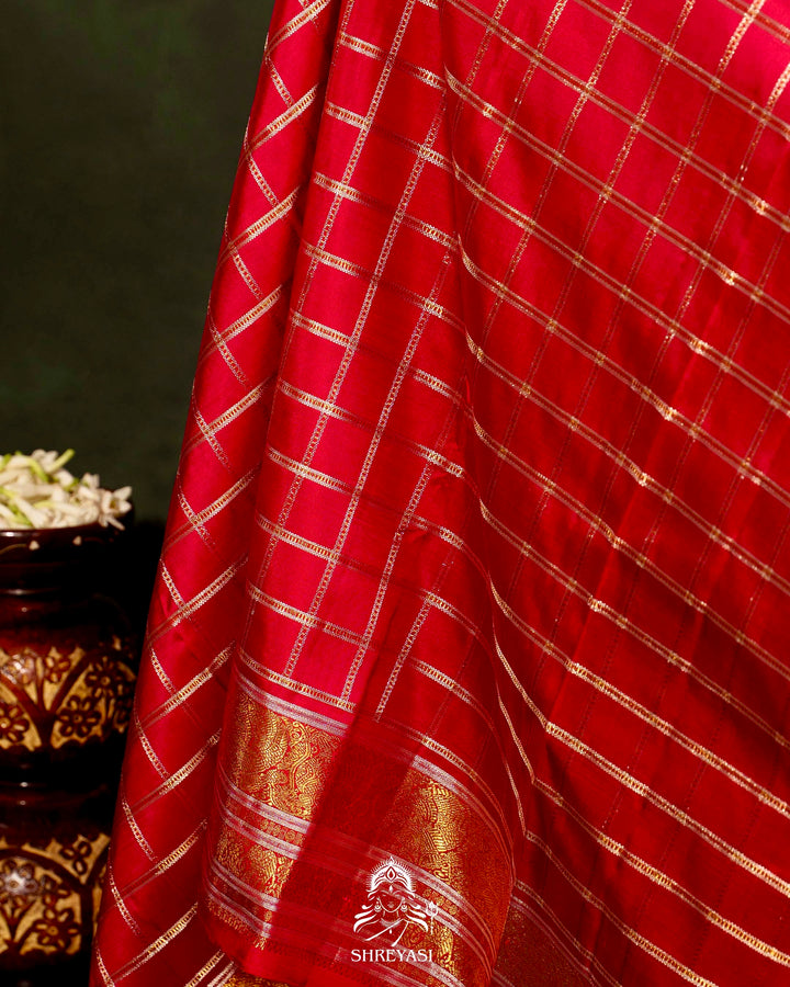Handloom Pure Kanjivaram Silk Saree with Real Zari
