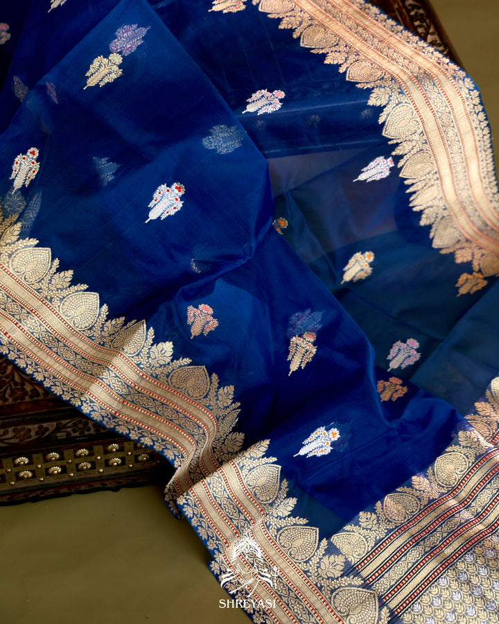 Banarasi Ektara Kora Silk Saree