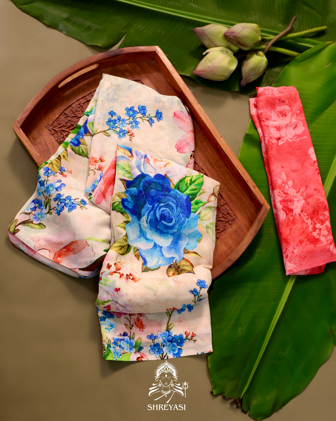 Floral Georgette Saree