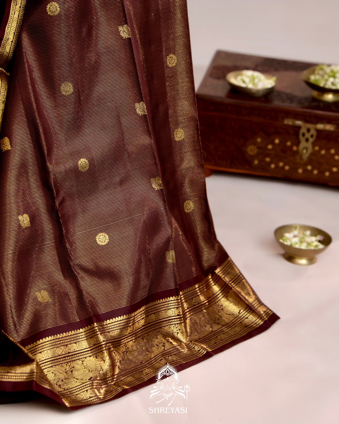 Handloom Kanjivaram Silk Saree with Real Zari