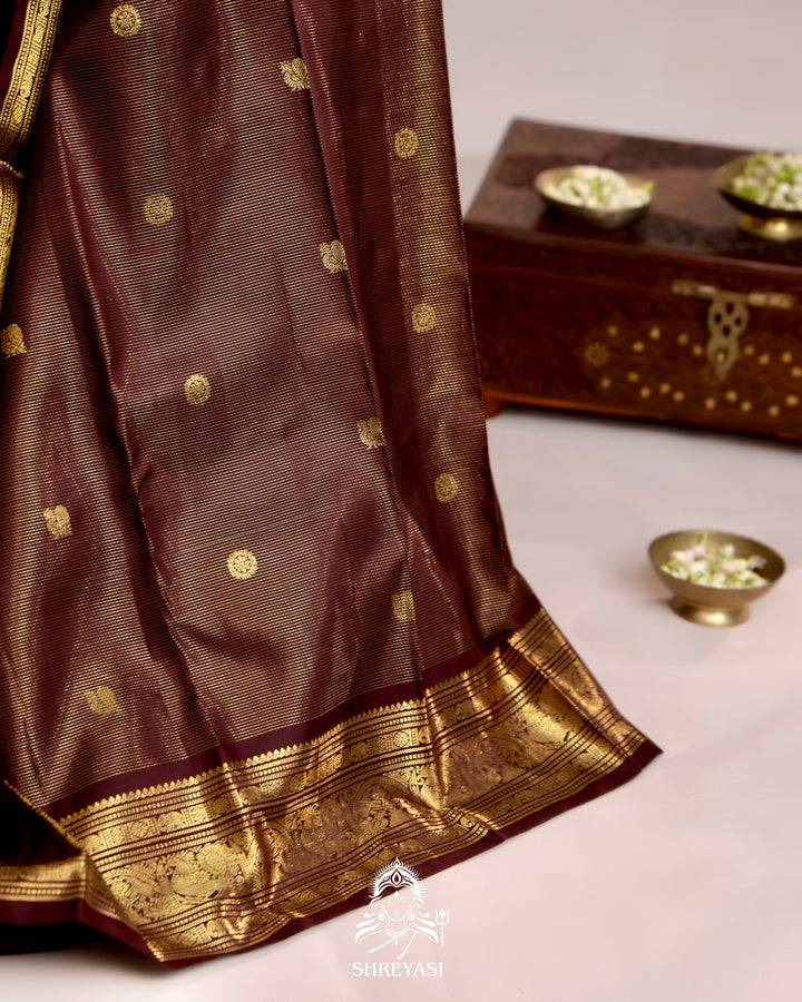 Handloom Kanjivaram Silk Saree with Real Zari