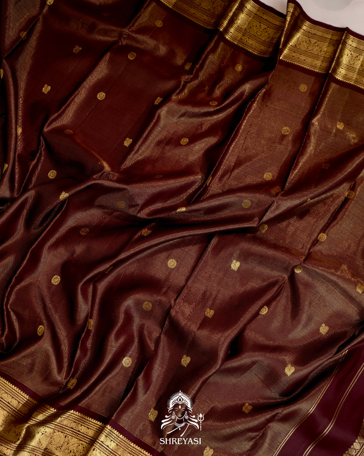 Handloom Kanjivaram Silk Saree with Real Zari