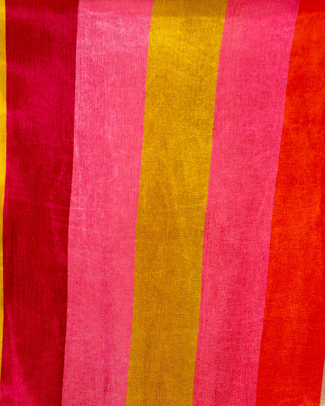 Pure Chinon Satin Saree with Multicolor Stripes and Sequin Border with Sequin Blouse