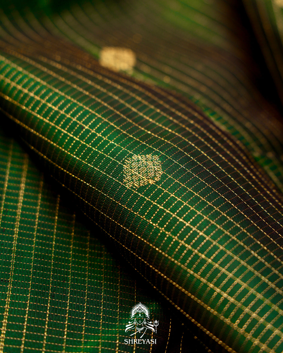 Kanjivaram Silk Saree with Real Zari and Vairoosi Weaving