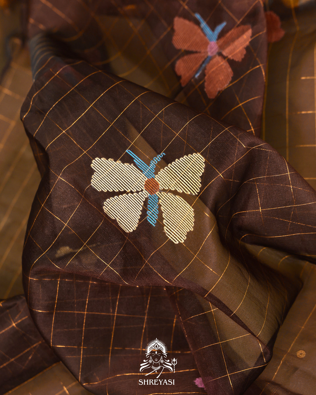 Muslin Jamdani Saree with Needle Weaving and Paithani Tissue Pallu