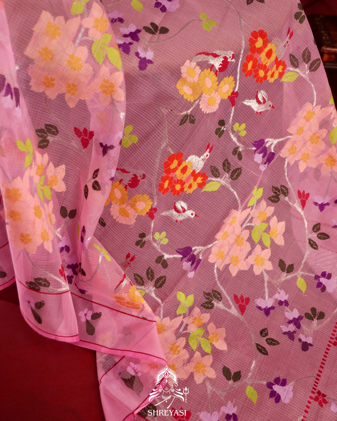 Kota Saree with Full Jaal Weaving