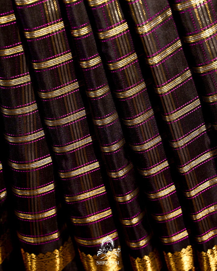 Handloom Pure Kanjivaram Silk Sarees with Real Zari and Hand Painted Tanjore Art