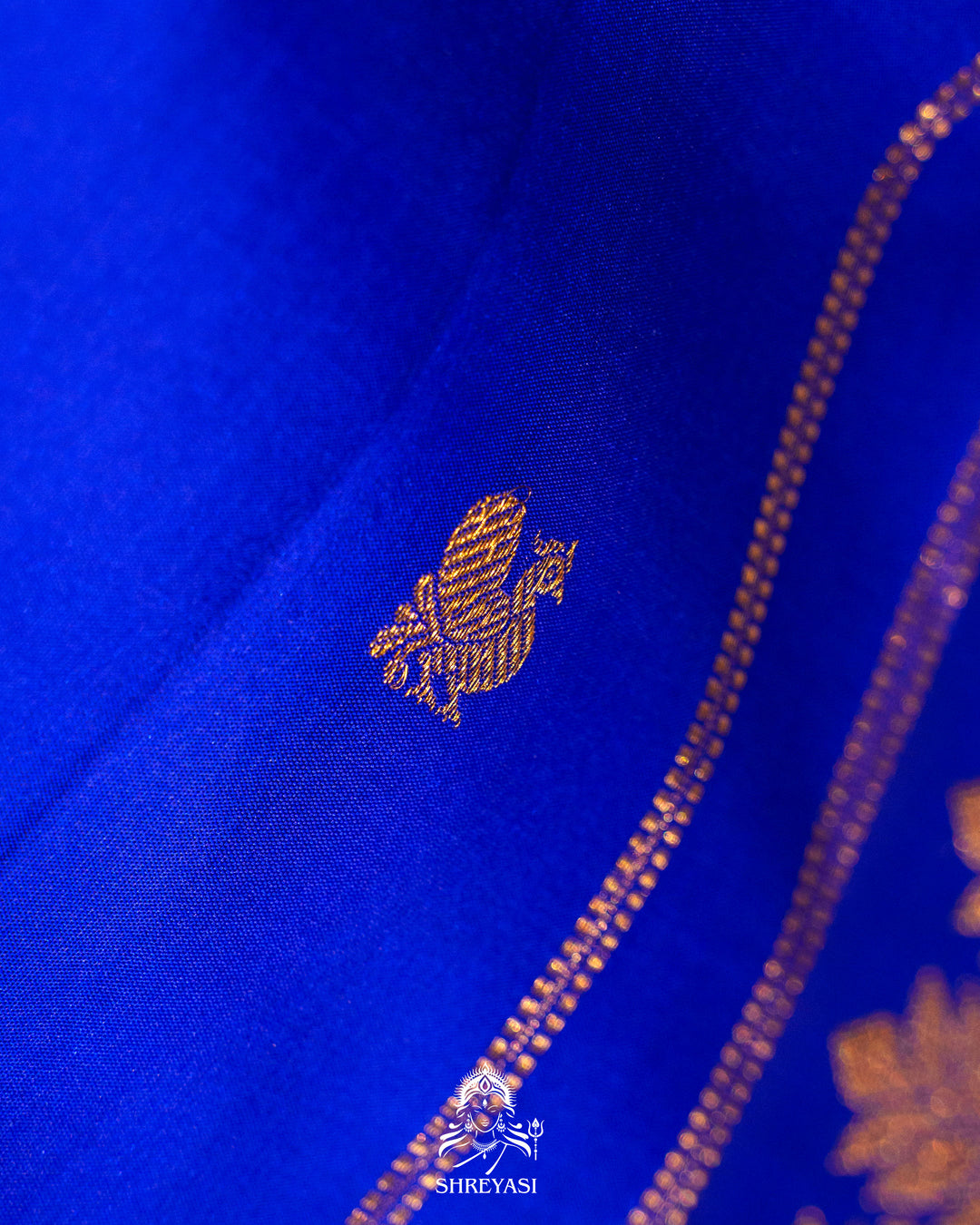 Royal Blue Handloom Pure Kanjivaram Silk Saree