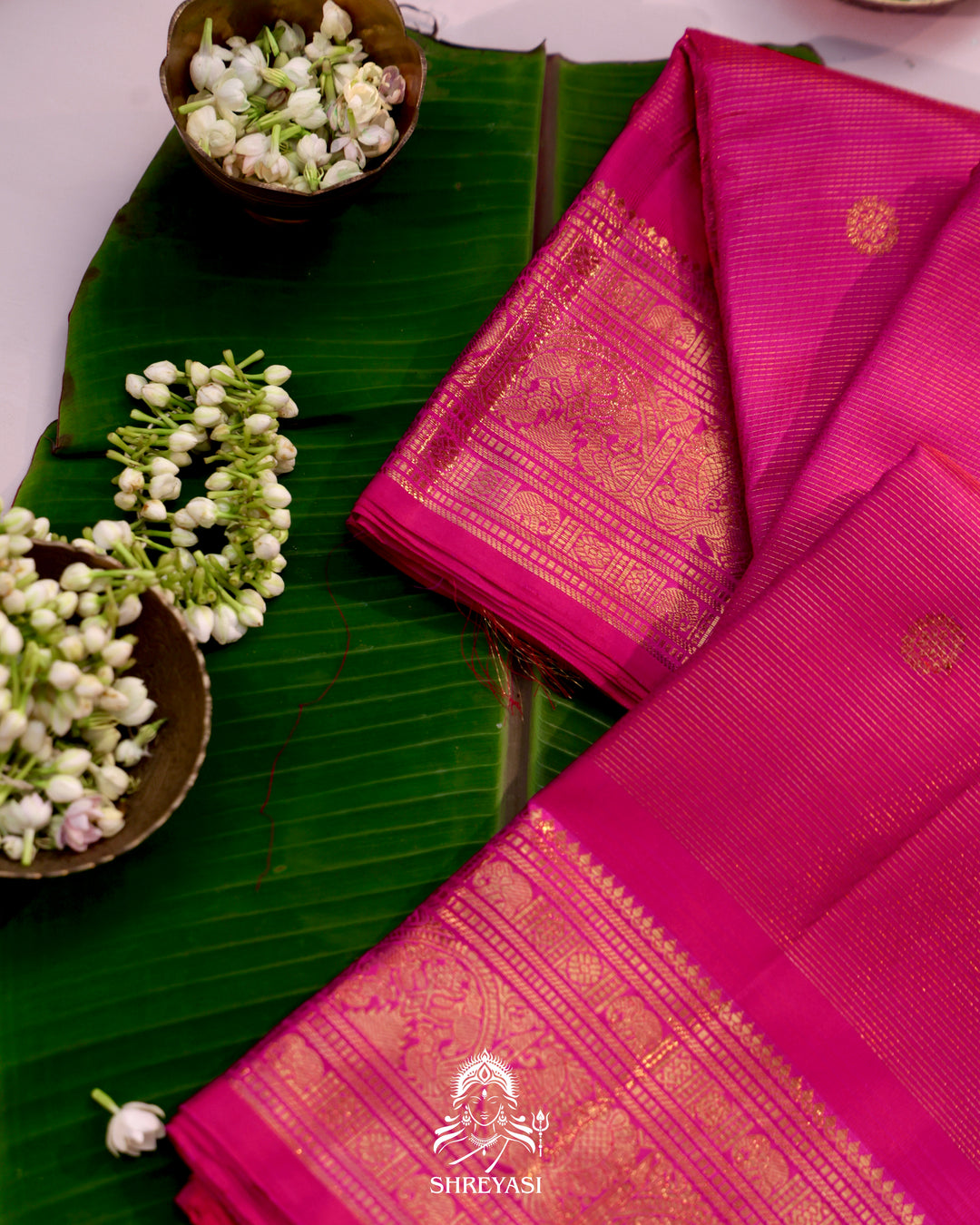 Handloom Kanjivaram Silk Saree with Real Zari