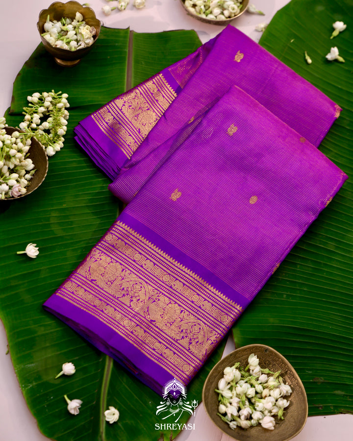 Handloom Kanjivaram Silk Saree with Real Zari