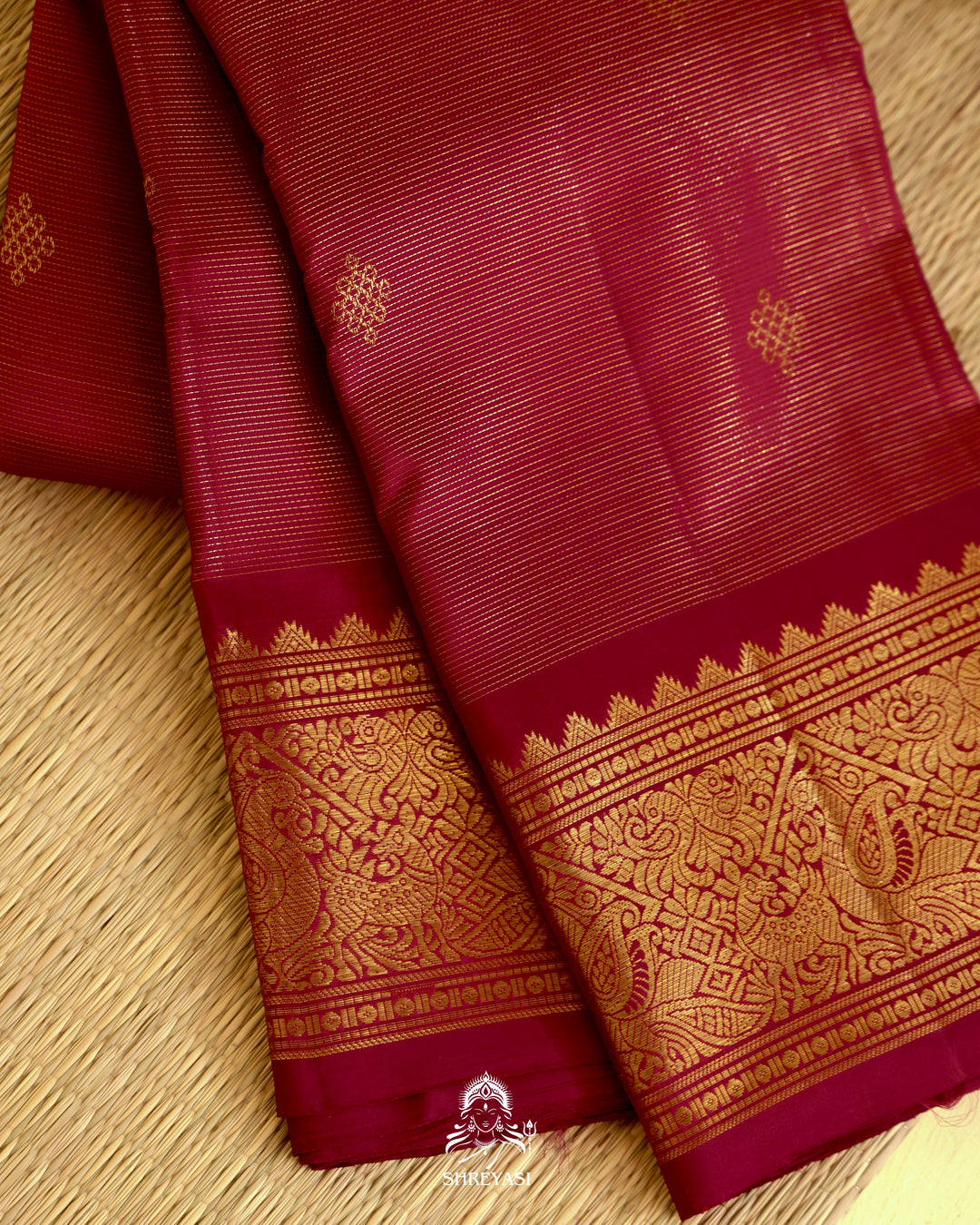 Handloom Kanjivaram Silk Saree with Real Zari