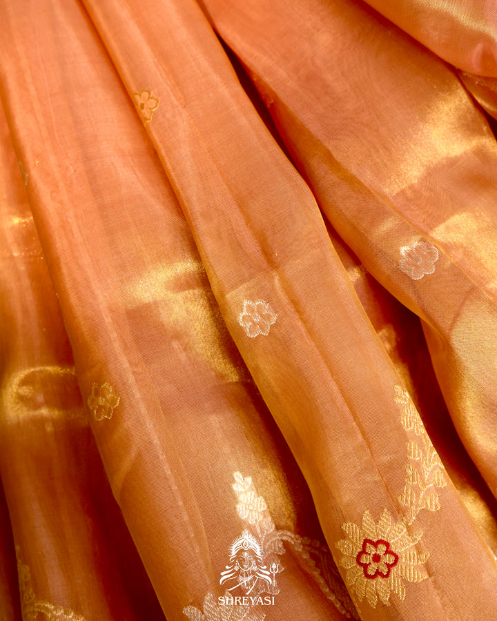 Banarasi Ektara Kora Silk Saree