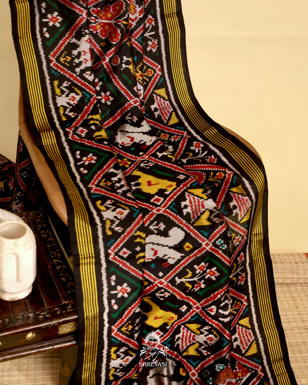 Rajkot Single Ikat Patola Silk Saree