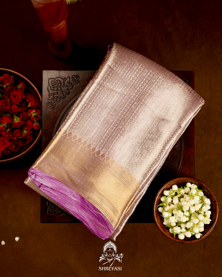 Handloom Pure Banarasi Tissue Brocade Silk Saree