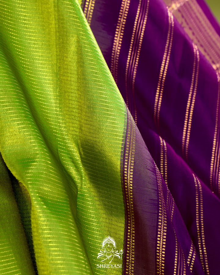 Kanjivaram Silk Saree With Real Zari in Vairoosi Weaving