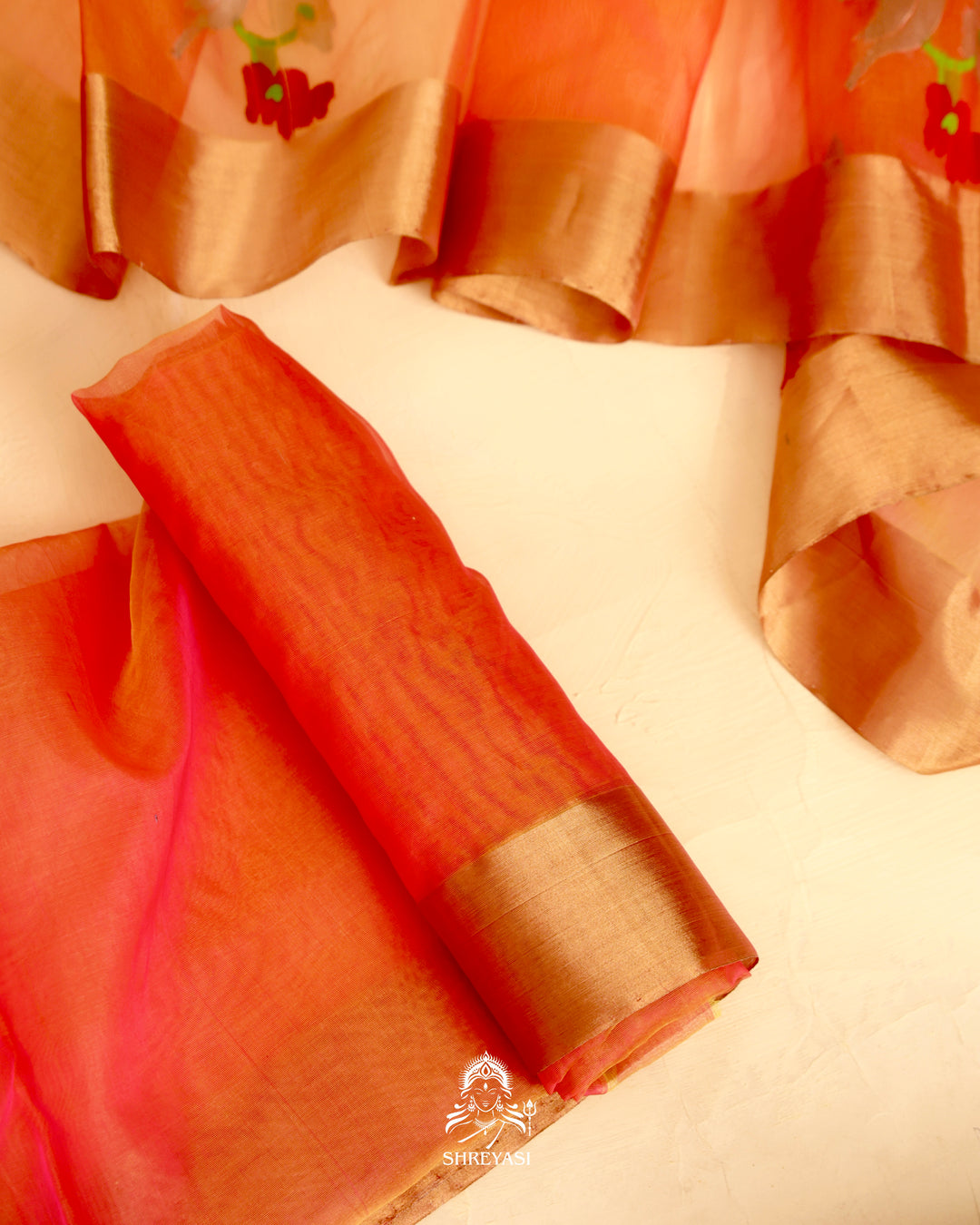 Chanderi Katan Silk Saree