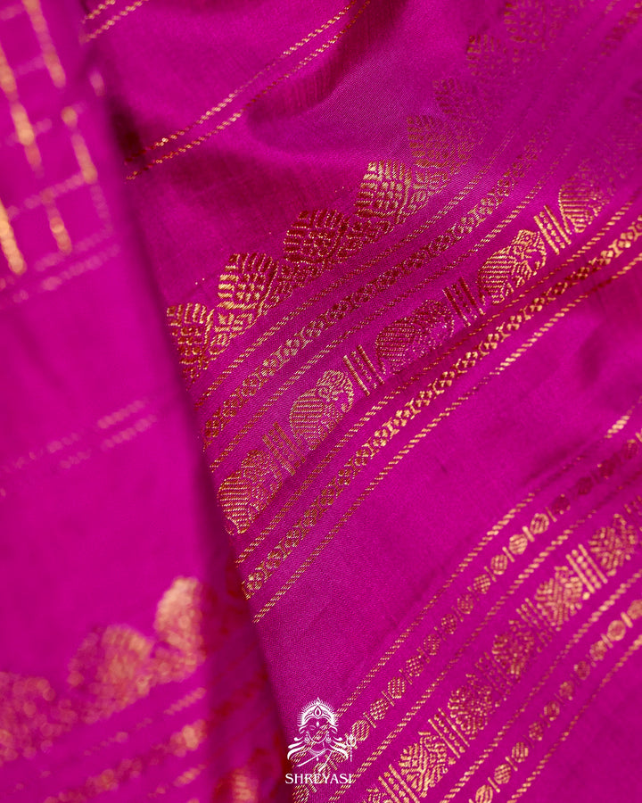 Handloom Pure Kanjivaram Silk Sarees with Real Zari and Hand Painted Tanjore Art