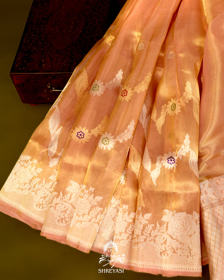 Banarasi Ektara Kora Silk Saree