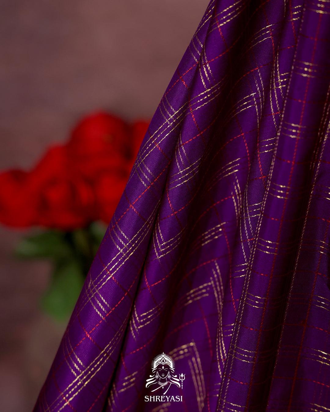 Handloom Pure Kanjivaram Silk Saree in Real Zari with Tanjore Mayil and Kamalam Artwork