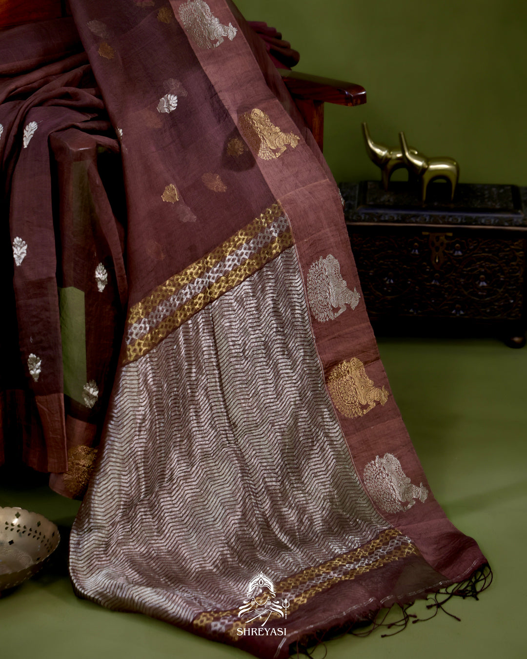 Handloom Banarasi Pure Kora Silk Saree