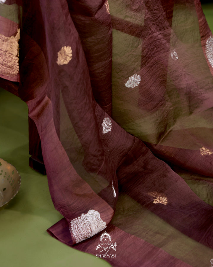 Handloom Banarasi Pure Kora Silk Saree