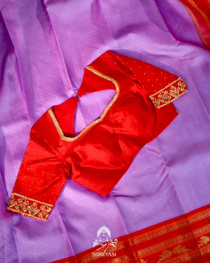 Handloom Kanjivaram Silk Saree with Real Zari