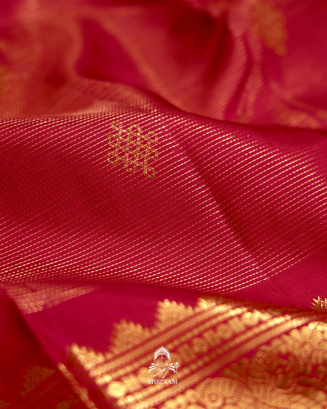 Handloom Kanjivaram Silk Saree with Real Zari