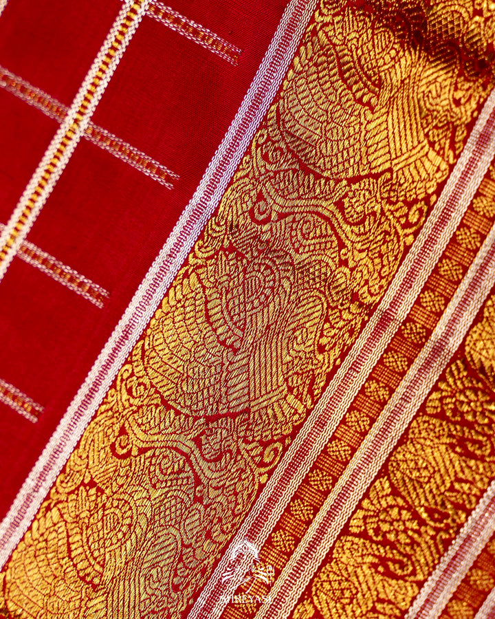 Handloom Pure Kanjivaram Silk Saree with Real Zari