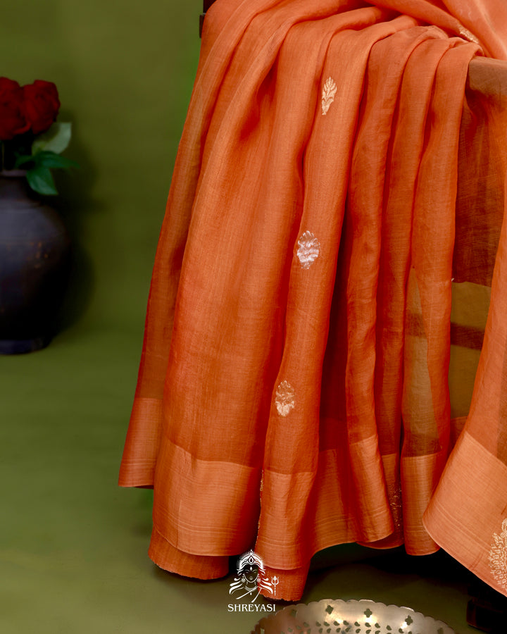 Handloom Banarasi Pure Kora Silk Saree