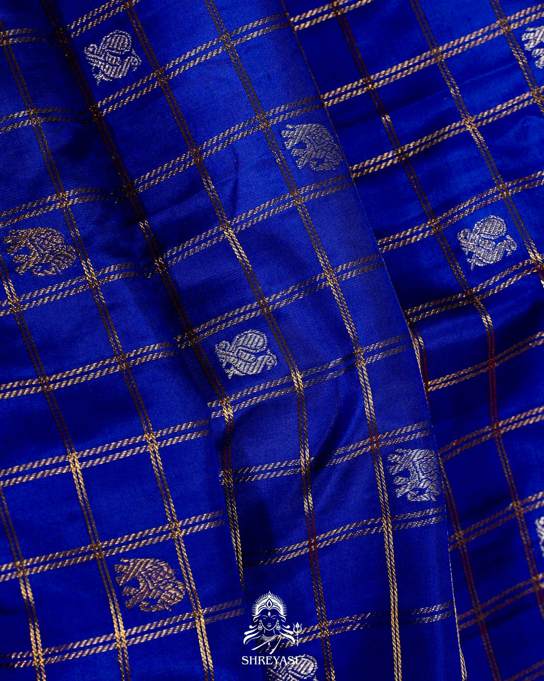 Handloom Pure Kanjivaram Silk Sarees with Real Zari and Hand Painted Tanjore Art