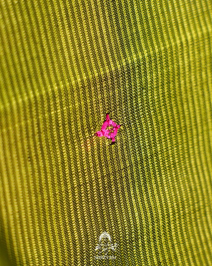 Handloom Pure Mangalagiri Silk Sarees with Mirror Work & Embroidery | Pen Kalamkari Blouse