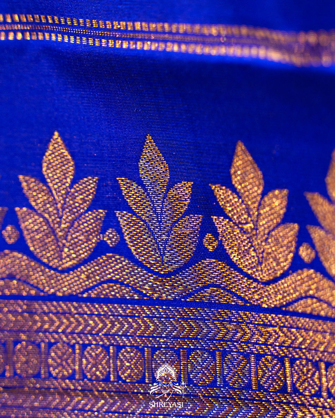 Royal Blue Handloom Pure Kanjivaram Silk Saree