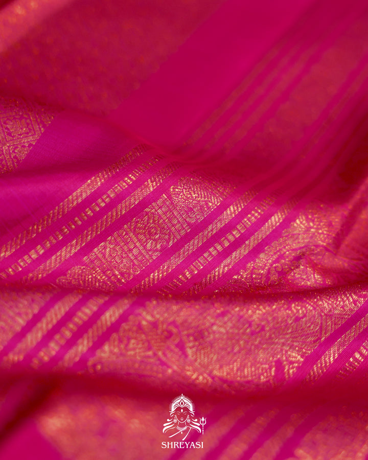Handloom Kanjivaram Silk Saree with Real Zari