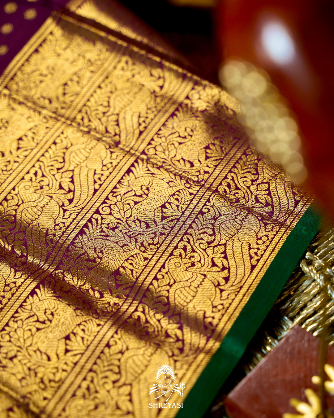 Handloom Pure Kanjivaram Silk Saree in Real Zari