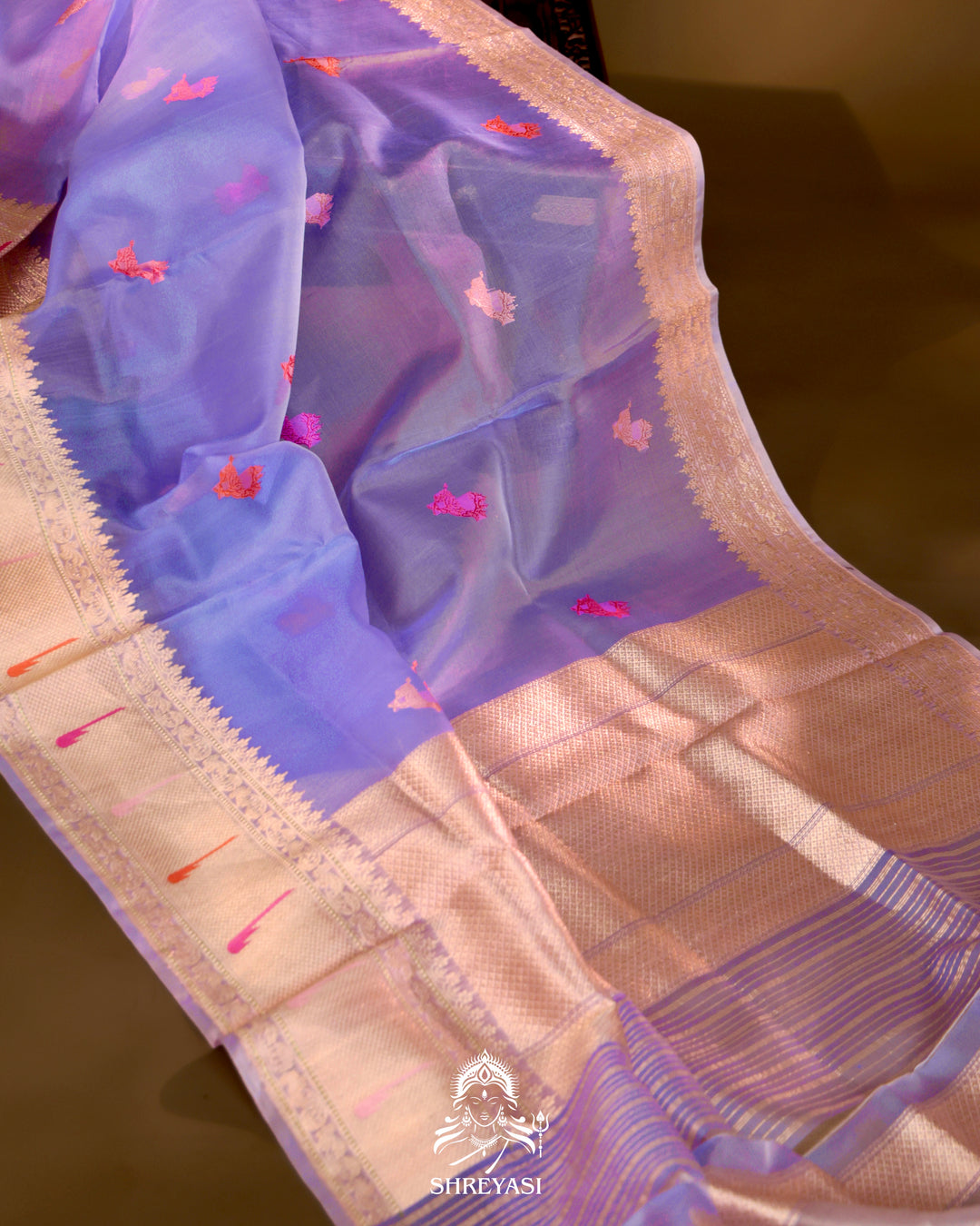 Banarasi Ektara Kora Silk Saree