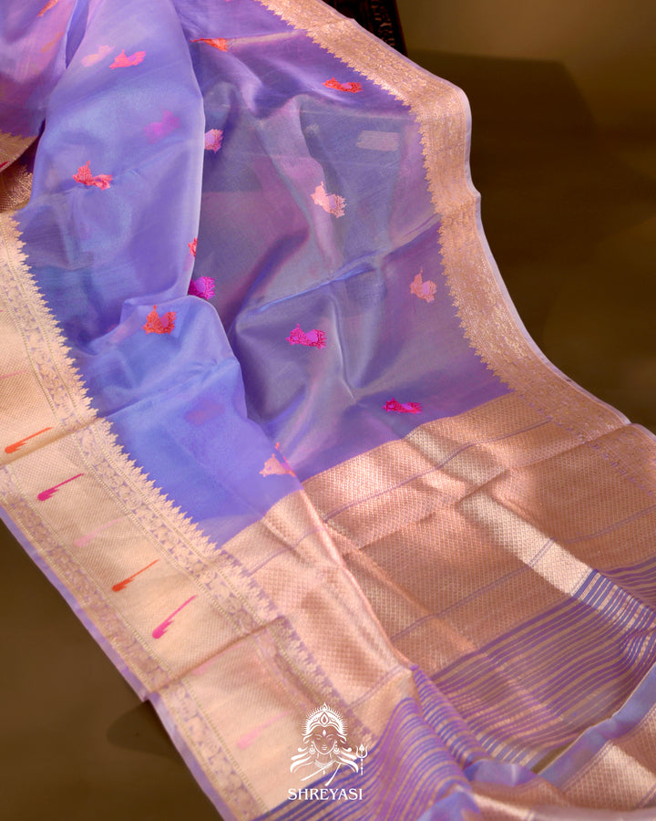 Banarasi Ektara Kora Silk Saree