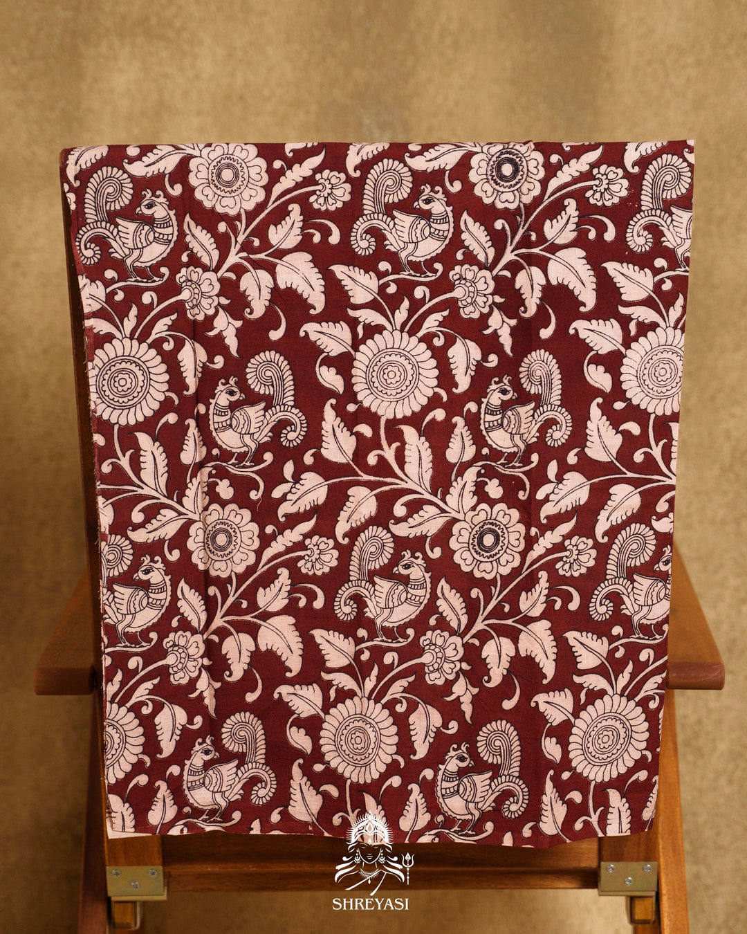 Handloom Pure Mangalagiri Silk Sarees with Mirror Work & Embroidery | Pen Kalamkari Blouse