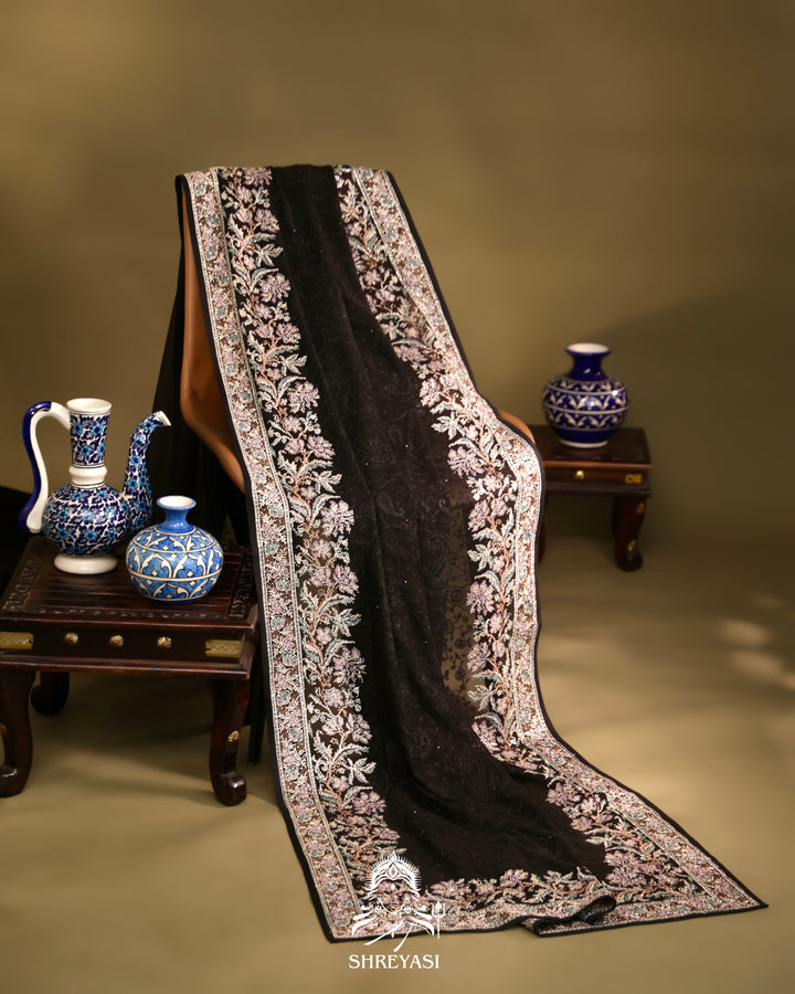 Georgette Saree with Thread Embroidery