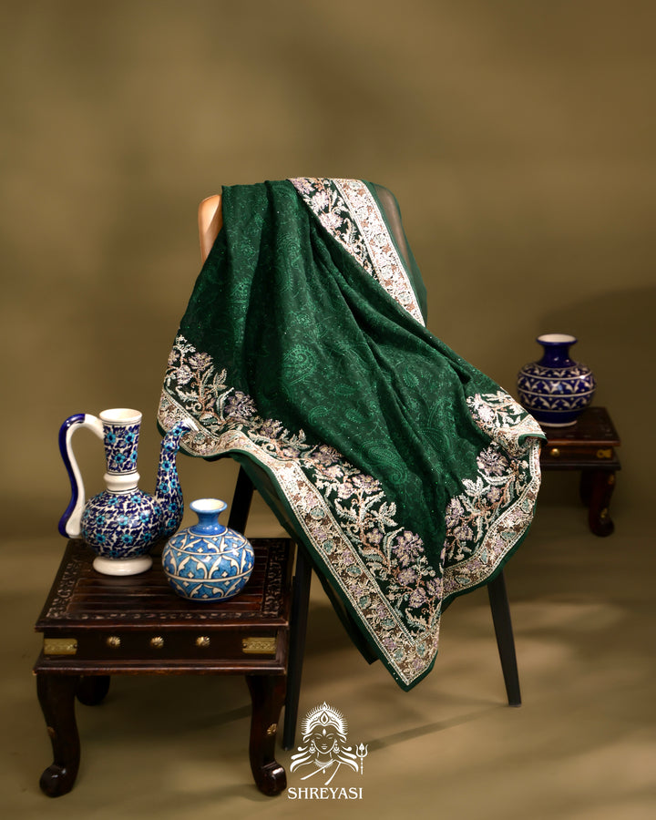 Georgette Saree with Thread Embroidery