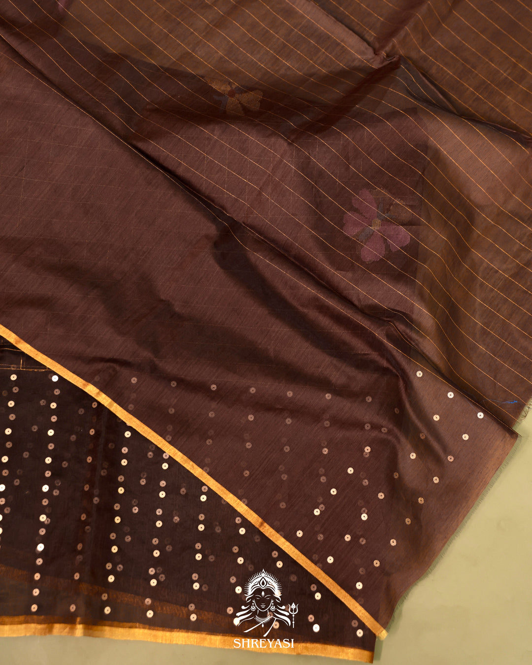 Muslin Jamdani Saree with Needle Weaving and Paithani Tissue Pallu