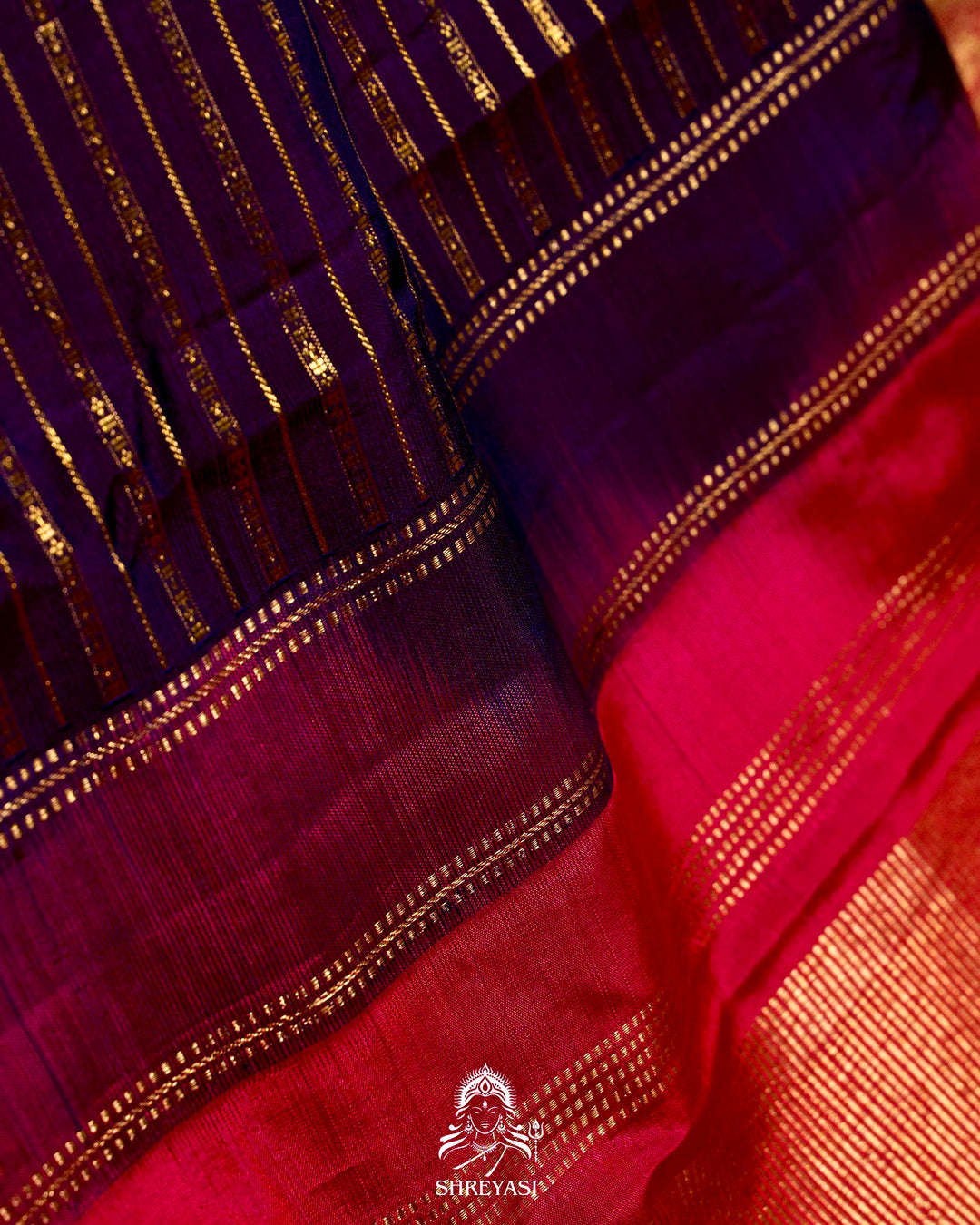 Handloom Pure Kanjivaram Silk Sarees with Real Zari and Hand Painted Tanjore Art