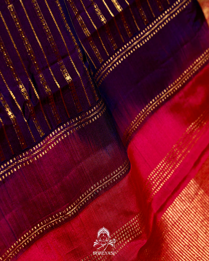 Handloom Pure Kanjivaram Silk Sarees with Real Zari and Hand Painted Tanjore Art